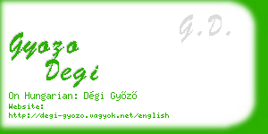 gyozo degi business card