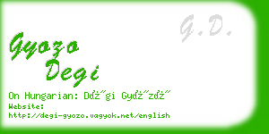 gyozo degi business card